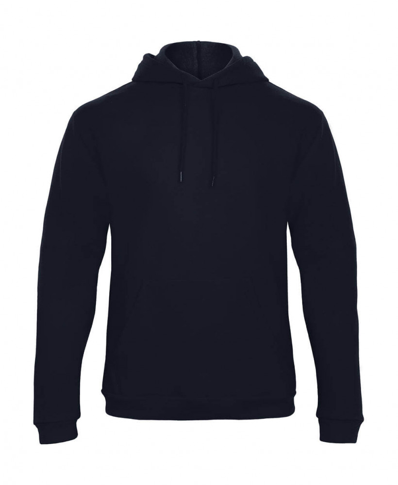 Férfi kapucnis hosszú ujjú pulóver B and C ID.203 50/50 Hooded Sweatshirt Unisex S, Sötétkék (navy)