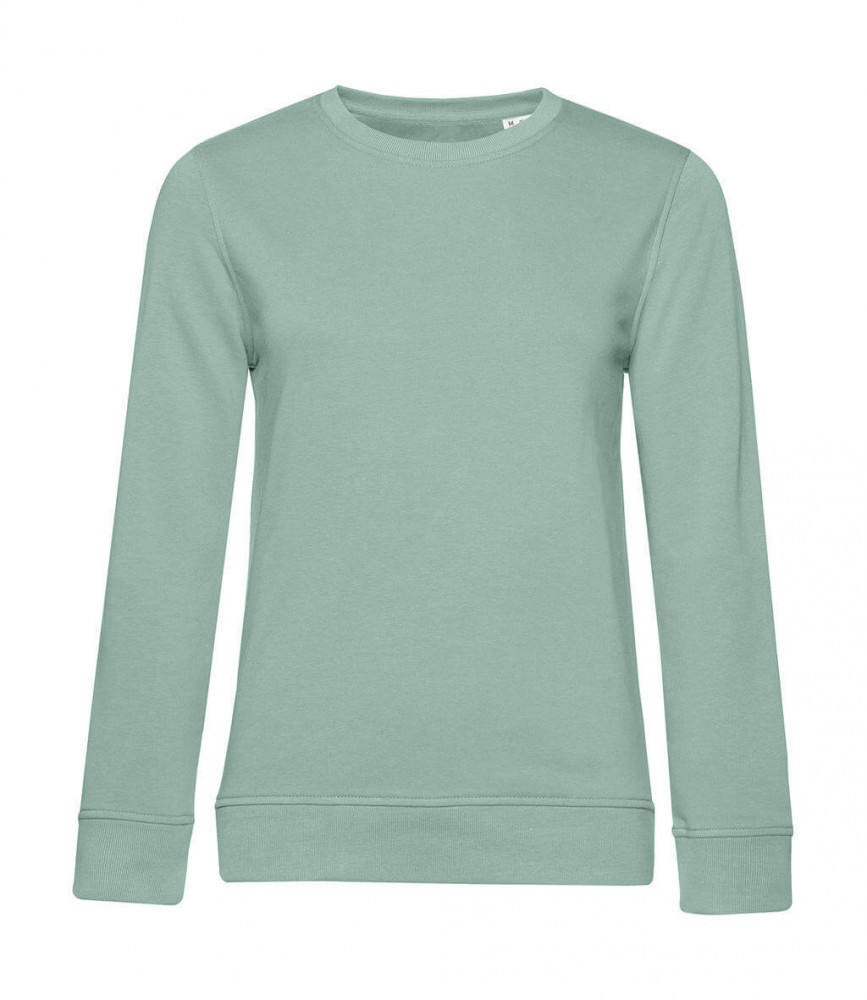 Női hosszú ujjú organikus pulóver B and C Organic Crew Neck /women French Terry S, Sage Női hosszú ujjú organikus pulóver B and C Organic Crew Neck /women French Terry S, Sage