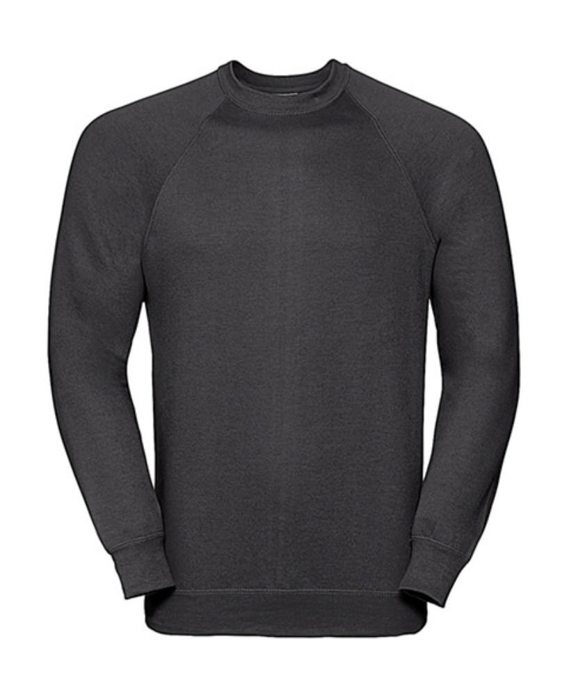 Férfi pulóver hosszú ujjú Russell Europe Raglan Sweatshirt - XL, Fekete