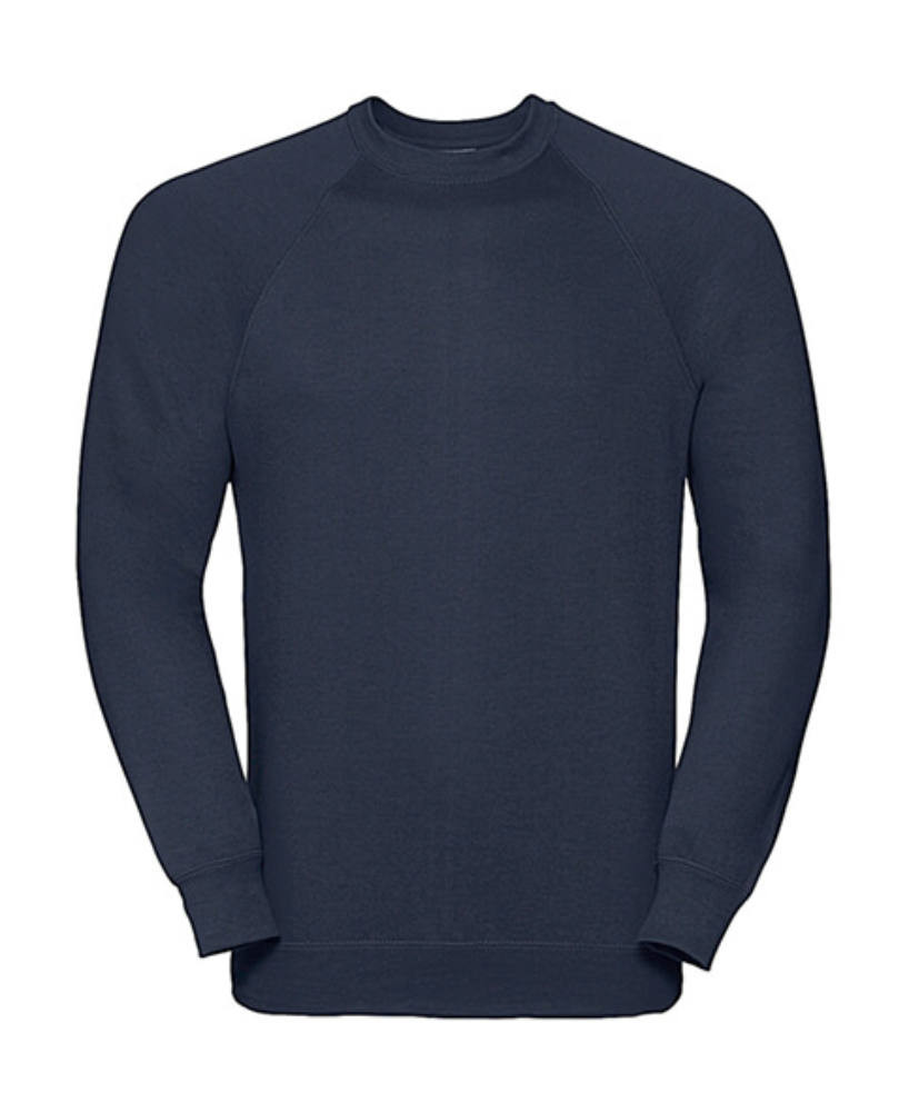 Férfi pulóver hosszú ujjú Russell Europe Raglan Sweatshirt - M, Sötétkék (navy)