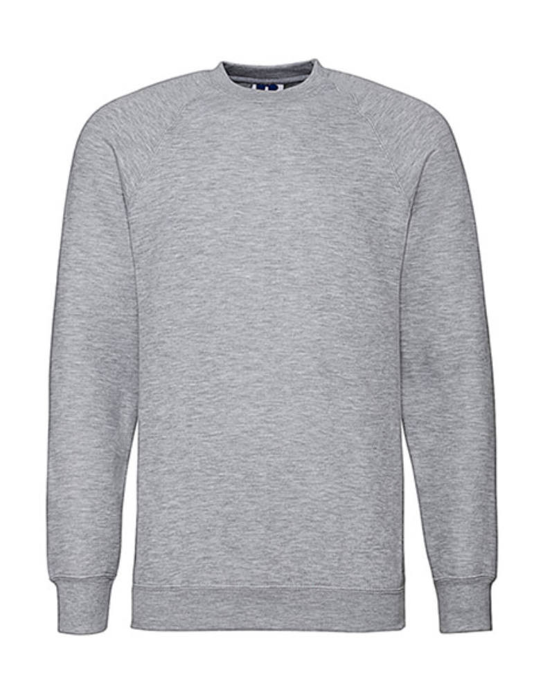 Férfi pulóver hosszú ujjú Russell Europe Raglan Sweatshirt - L, Világos Oxford