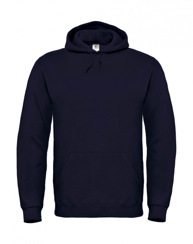 Férfi kapucnis hosszú ujjú pulóver B and C ID.003 Cotton Rich Hooded Sweatshirt XS, Sötétkék (navy)