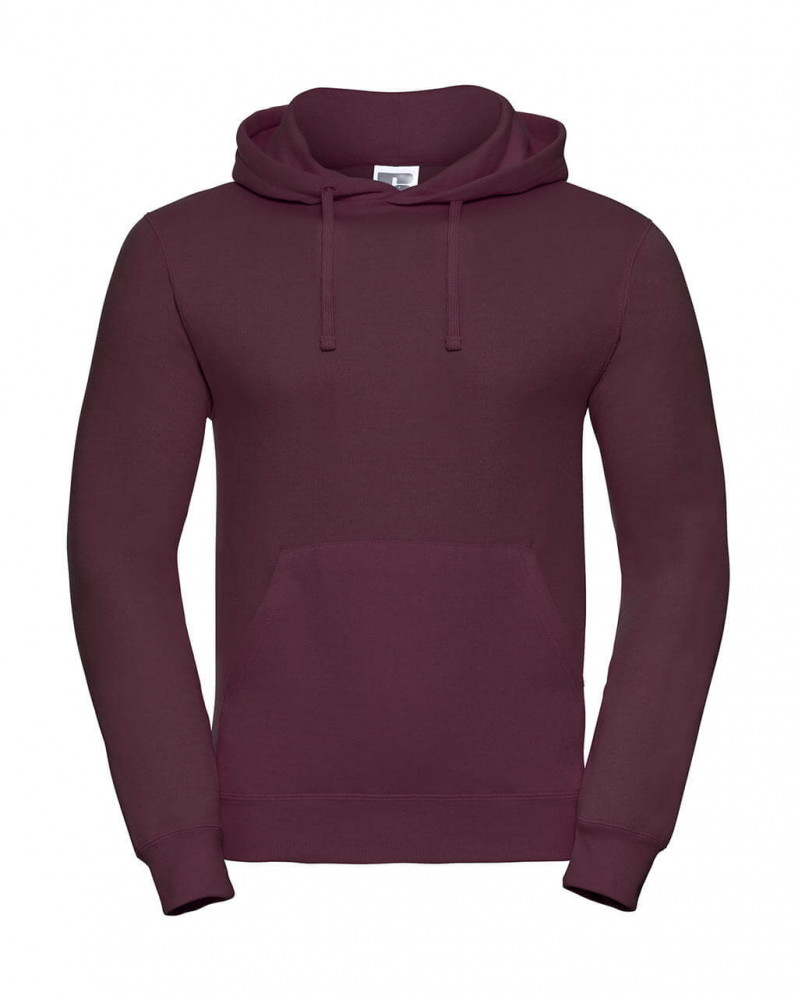 Férfi kapucnis hosszú ujjú pulóver Russell Europe Hooded Sweatshirt XL, Burgundi vörös