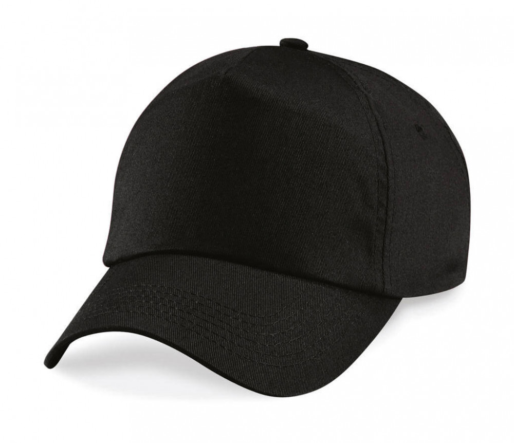 Férfi sapka Beechfield Original 5 Panel Cap Egy méret, Fekete