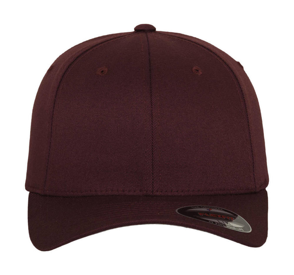 Uniszex Sapka Flexfit Fitted Baseball Cap -S/M, Maroon
