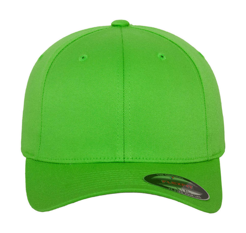 Uniszex Sapka Flexfit Fitted Baseball Cap -S/M, Friss zöld
