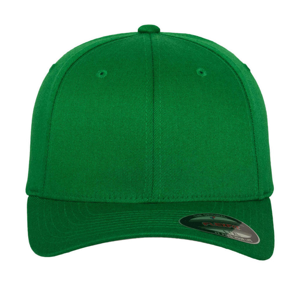 Uniszex Sapka Flexfit Fitted Baseball Cap -S/M, Borszöld