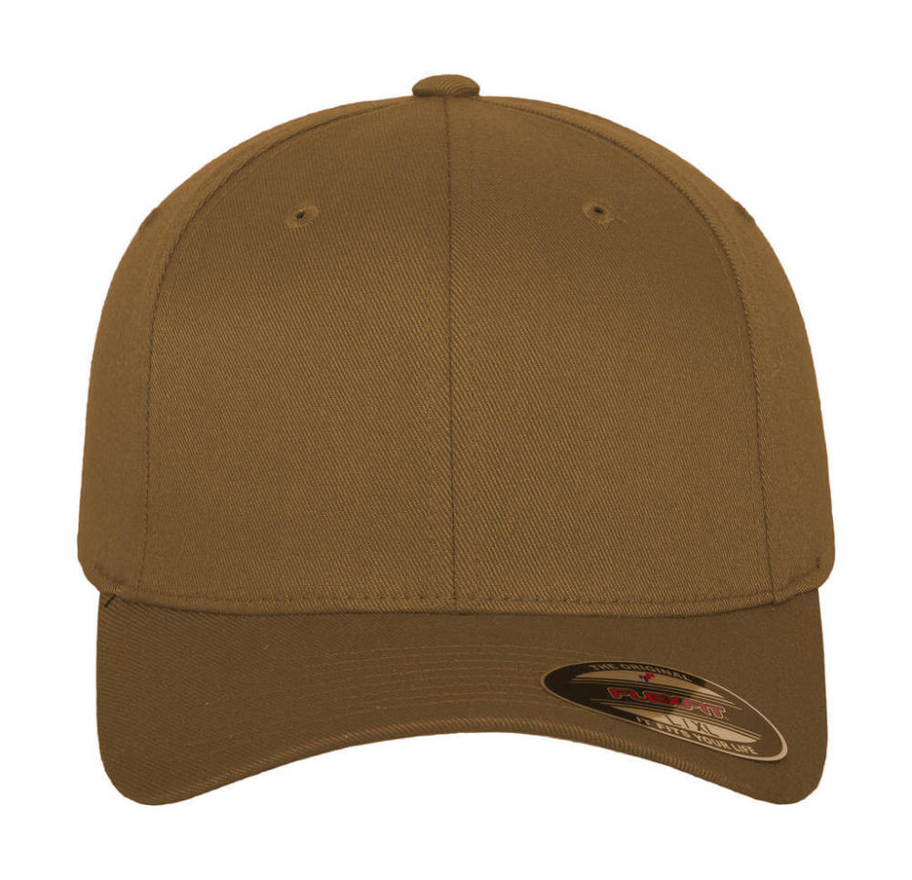 Uniszex Sapka Flexfit Fitted Baseball Cap -S/M, Khaki