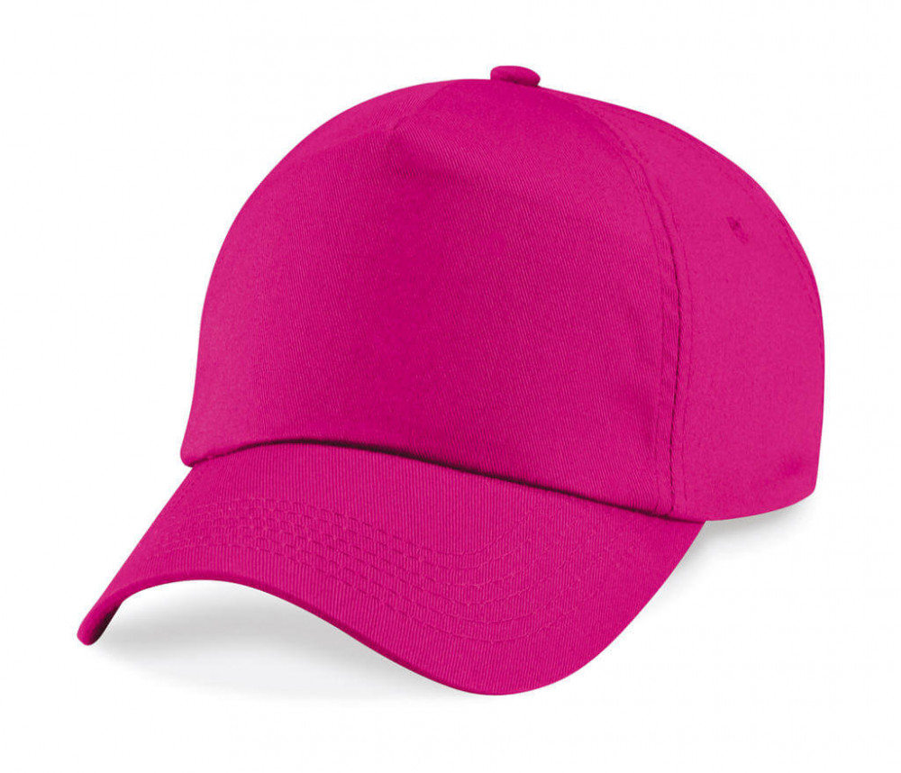 Gyerek sapka Beechfield Junior Original 5 Panel Cap Egy méret, Fuchsia