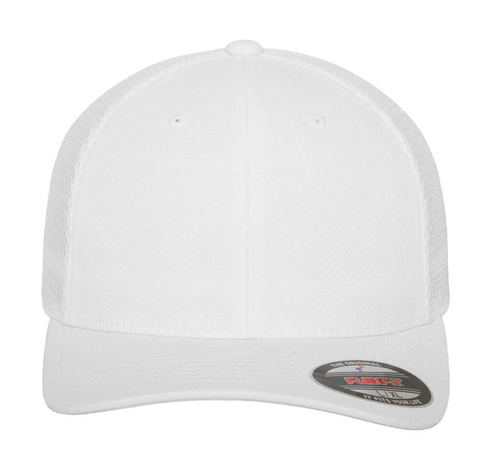 Uniszex Sapka Flexfit Tactel Mesh Cap -S/M, Fehér Uniszex Sapka Flexfit Tactel Mesh Cap -S/M, Fehér