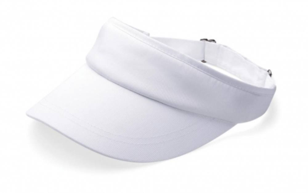 Uniszex sapka Beechfield Sports Visor - One Size, Fehér