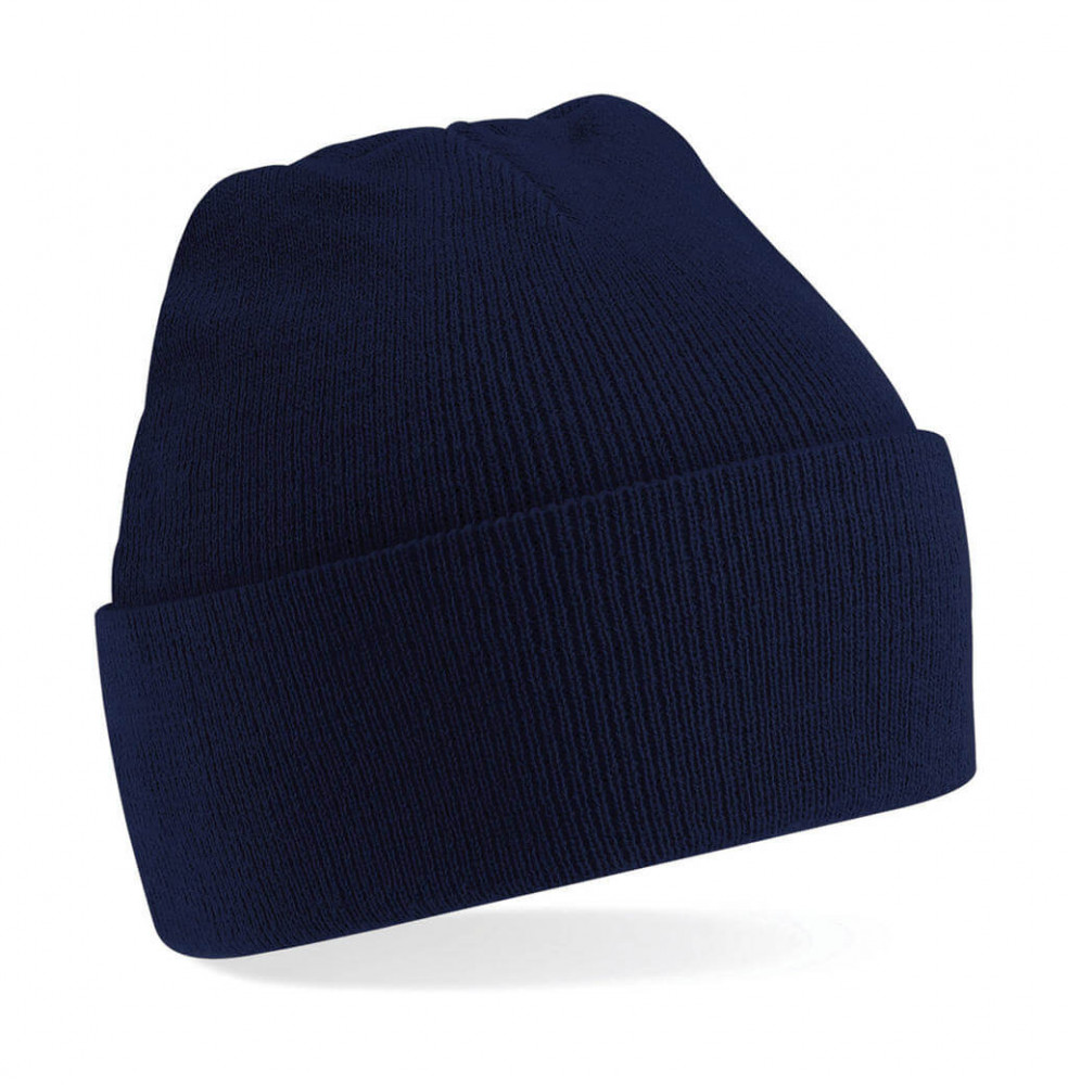 Gyerek téli sapka Beechfield Junior Original Cuffed Beanie Egy méret, Sötétkék (navy)