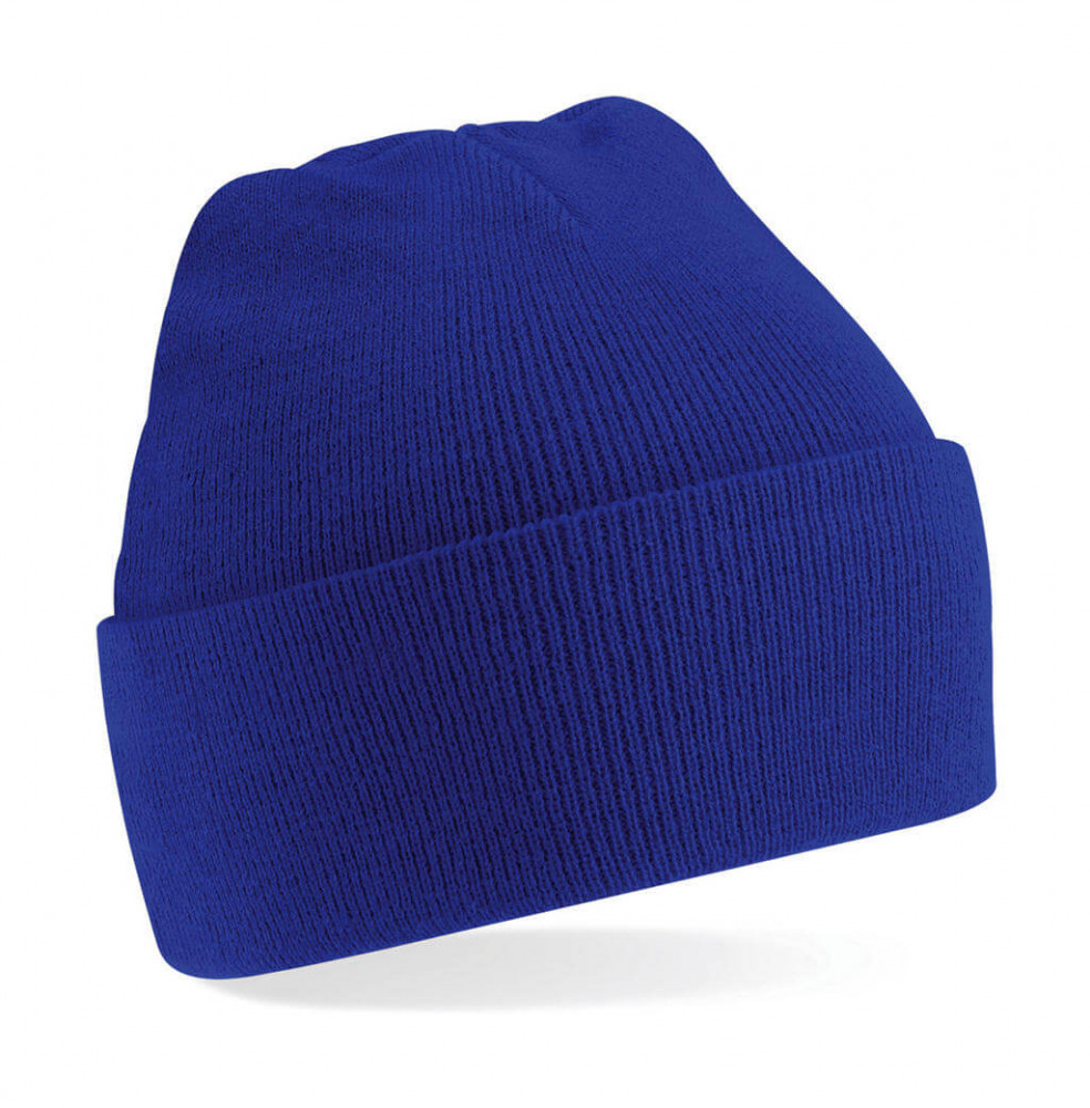 Gyerek téli sapka Beechfield Junior Original Cuffed Beanie Egy méret, Világos királykék