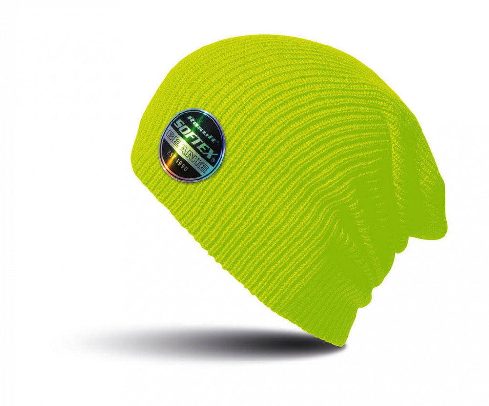 Uniszex téli sapka Result Caps Softex Beanie Egy méret, Fluorescent Sárga