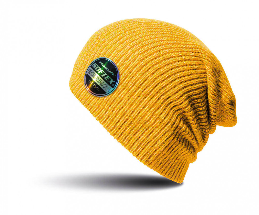 Uniszex téli sapka Result Caps Softex Beanie Egy méret, Aranysárga