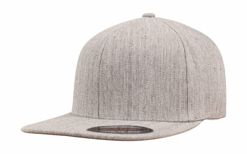 Uniszex Sapka Flexfit Flexfit Flat Visor -S/M, Heather szürke