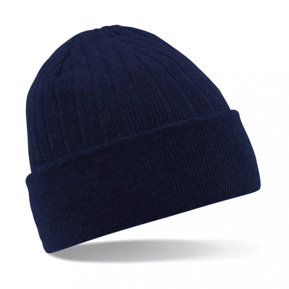 Férfi téli sapka Beechfield Thinsulate Beanie Egy méret, Sötétkék (navy)
