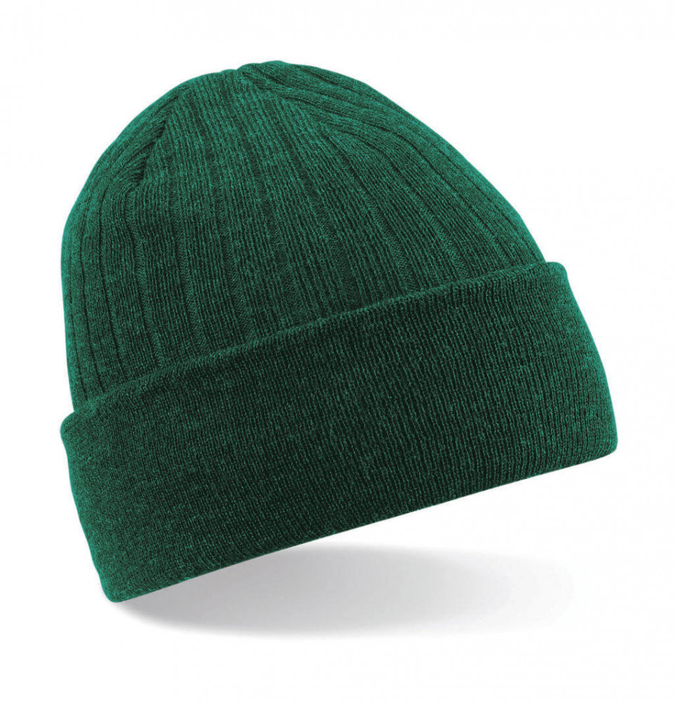 Férfi téli sapka Beechfield Thinsulate Beanie Egy méret, Sötétzöld