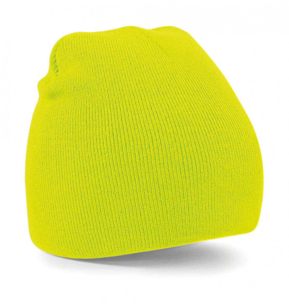Uniszex téli sapka Beechfield Original Pull-On Beanie Egy méret, Fluorescent Sárga