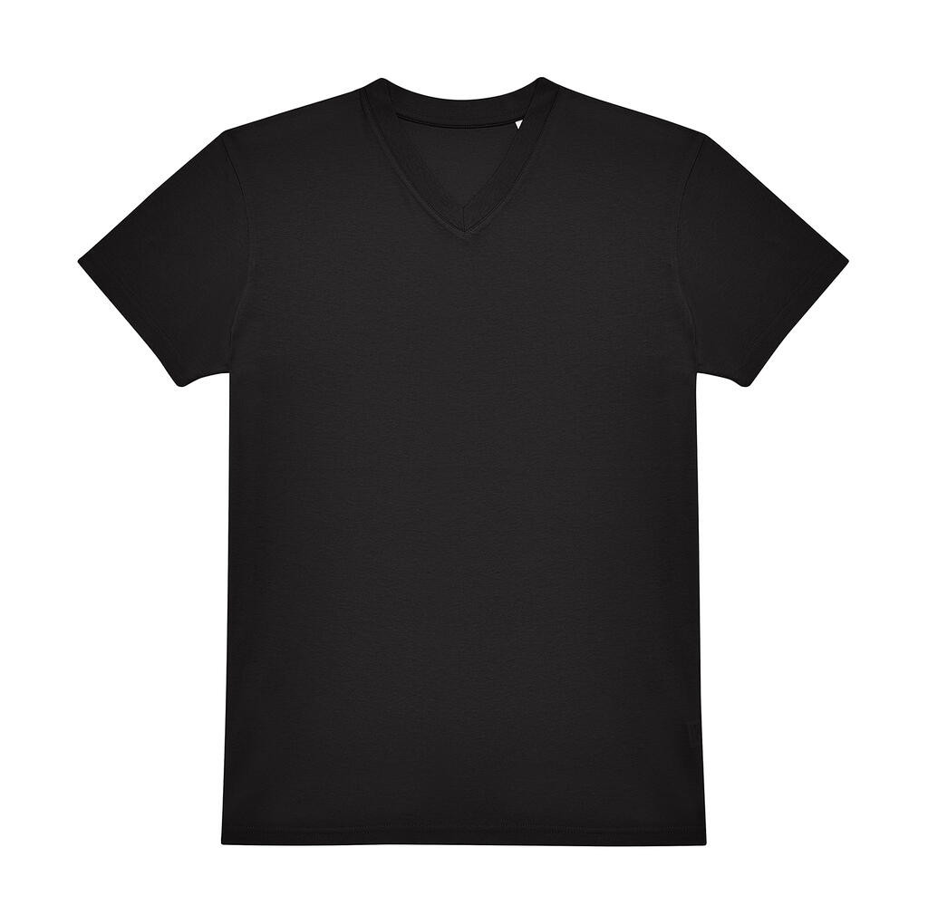 B and C #E150 V T-Shirt TU008 Black L