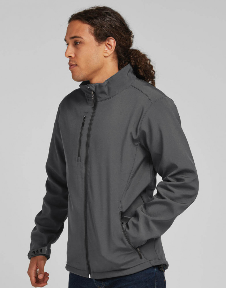 Férfi hosszú ujjú Softshell SG Men's Softshell Jacket M, Fekete