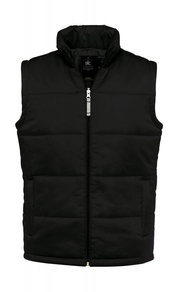 Férfi ujjatlan mellény B and C Bodywarmer/men XL, Fekete