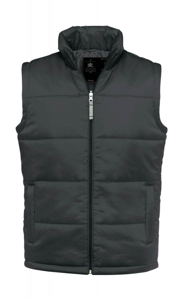 Férfi ujjatlan mellény B and C Bodywarmer/men M, Sötétszürke