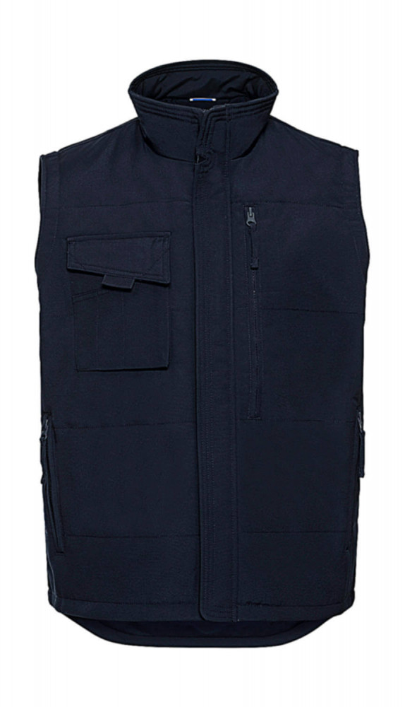 Férfi ujjatlan mellény munkaruha Russell Europe Heavy Duty Workwear Gilet 2XL, Sötétkék (navy)