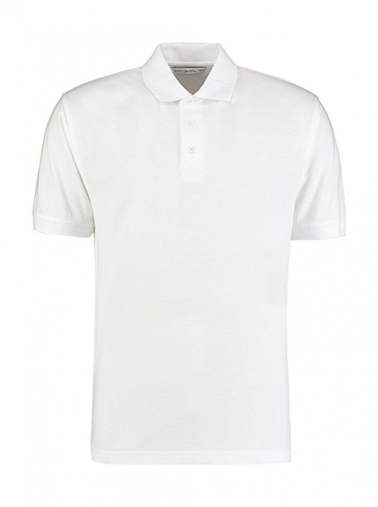 Férfi rövid ujjú galléros póló Kustom Kit Men's Classic Fit Polo Superwash 60º XS, Fehér