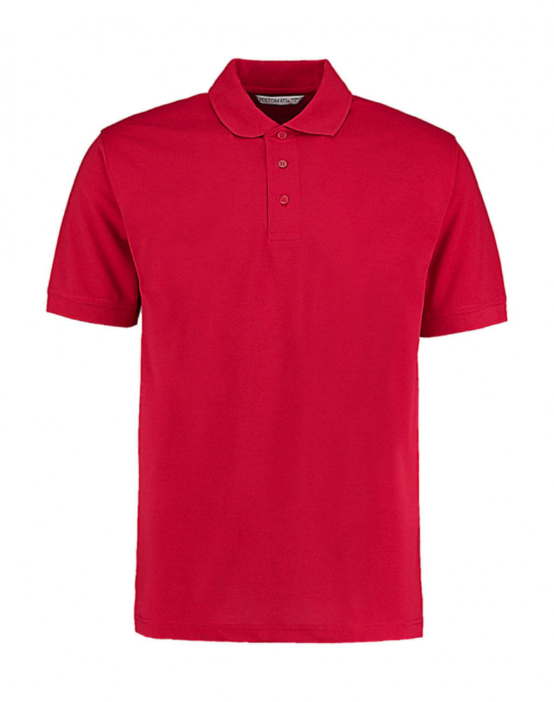 Férfi rövid ujjú galléros póló Kustom Kit Men's Classic Fit Polo Superwash 60º 2XL, Piros