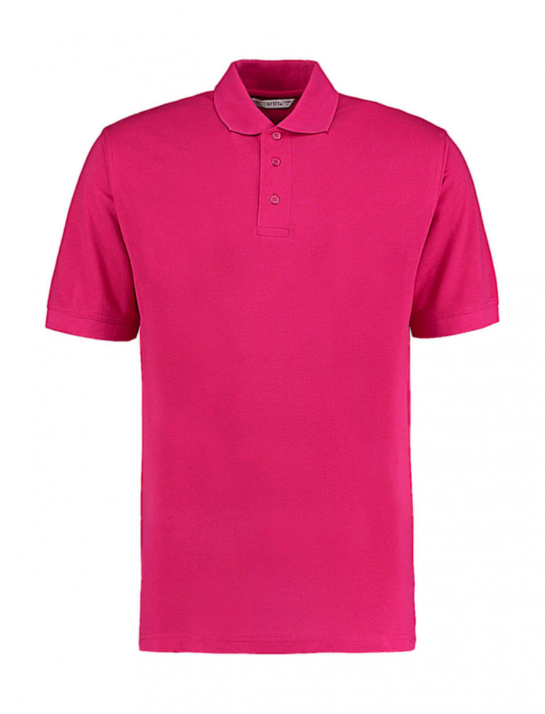 Férfi rövid ujjú galléros póló Kustom Kit Men's Classic Fit Polo Superwash 60º XS, Málna