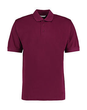 Férfi rövid ujjú galléros póló Kustom Kit Men's Classic Fit Polo Superwash 60º S, Burgundi vörös