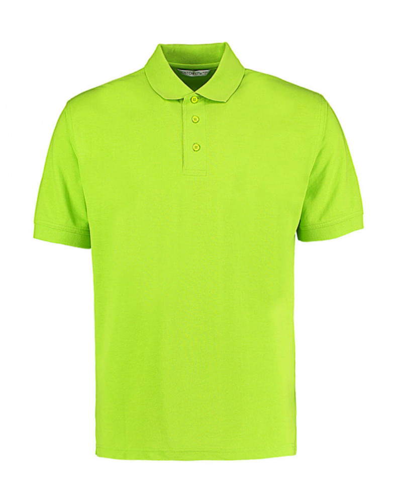 Férfi rövid ujjú galléros póló Kustom Kit Men's Classic Fit Polo Superwash 60º XS, Lime zöld