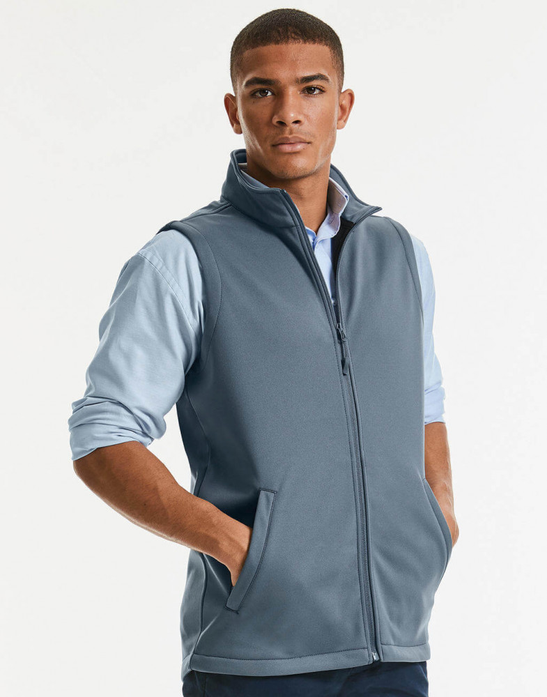 Férfi ujjatlan Softshell Russell Europe Men's Smart Softshell Gilet XS, Fekete