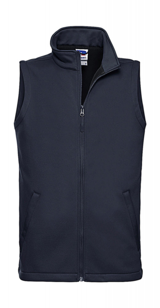 Férfi ujjatlan Softshell Russell Europe Men's Smart Softshell Gilet S, Sötétkék (navy)