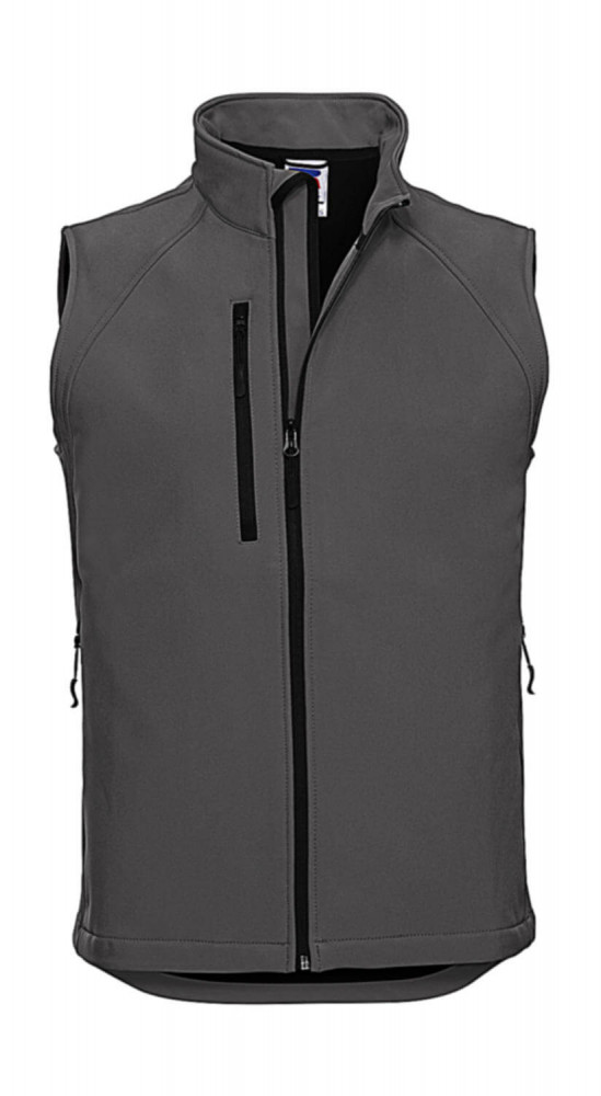 Férfi ujjatlan Softshell Russell Europe Softshell Gilet L, Titanium