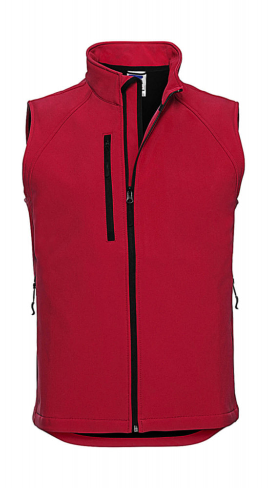 Férfi ujjatlan Softshell Russell Europe Softshell Gilet S, Piros