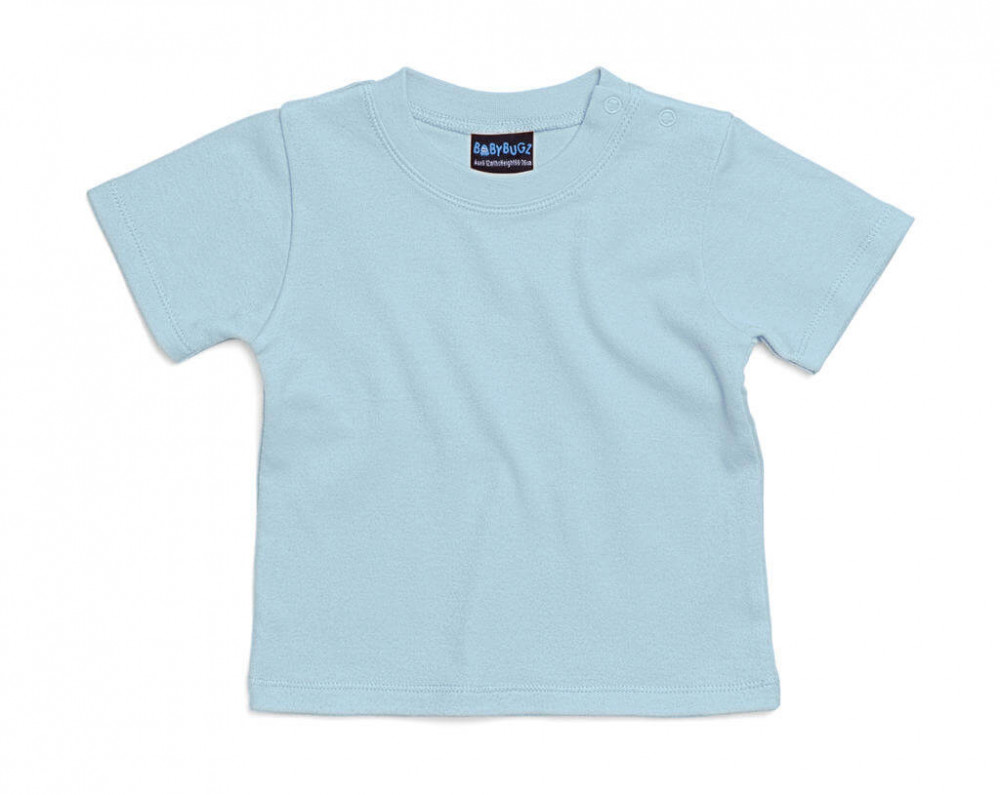 Bébi rövid ujjú póló BabyBugz Baby T-Shirt 3-6, Poros kék