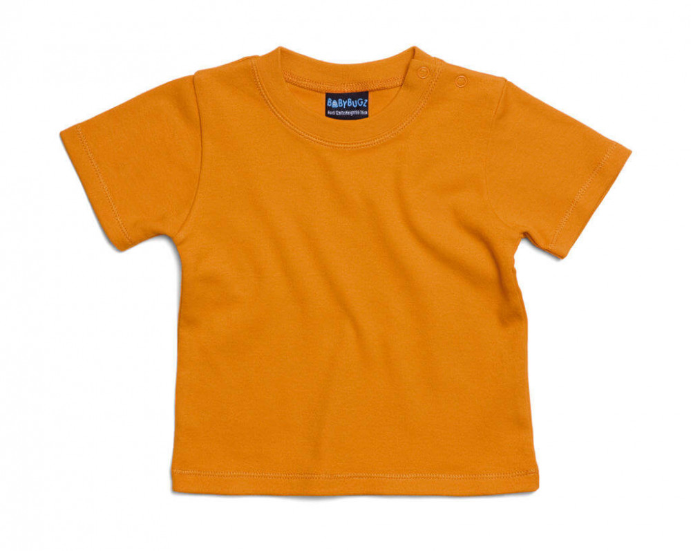 Bébi rövid ujjú póló BabyBugz Baby T-Shirt 18-24, Narancssárga