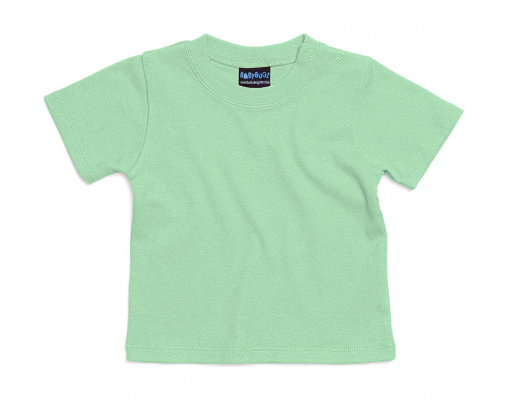 Bébi rövid ujjú póló BabyBugz Baby T-Shirt 18-24, Menta Green