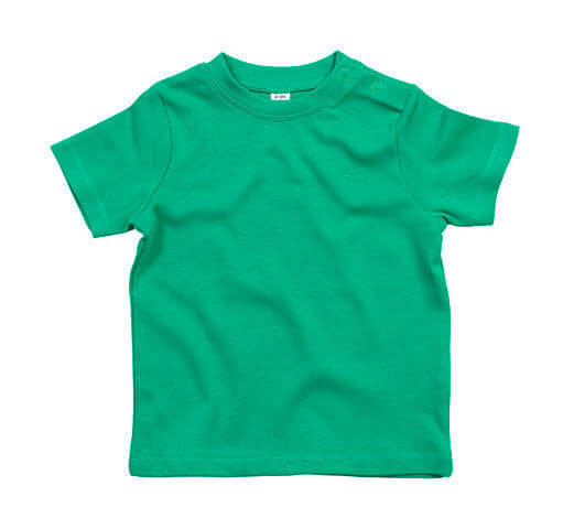 Bébi rövid ujjú póló BabyBugz Baby T-Shirt 18-24, Kelly zöld Organik