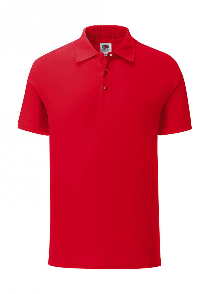 Uniszex rövid ujjú galléros póló Fruit of the Loom 65/35 Tailored Fit Polo 3XL, Piros