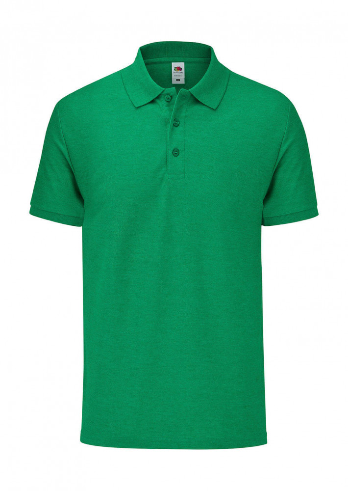 Uniszex rövid ujjú galléros póló Fruit of the Loom 65/35 Tailored Fit Polo 3XL, Retró Heather Zöld