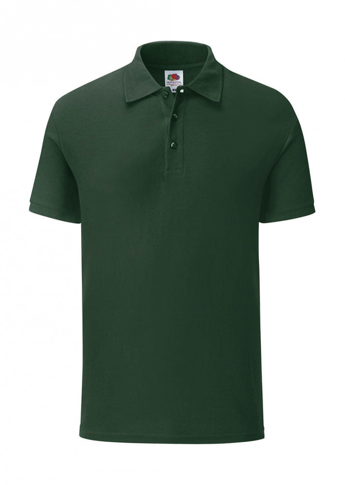 Uniszex rövid ujjú galléros póló Fruit of the Loom 65/35 Tailored Fit Polo 3XL, Sötétzöld