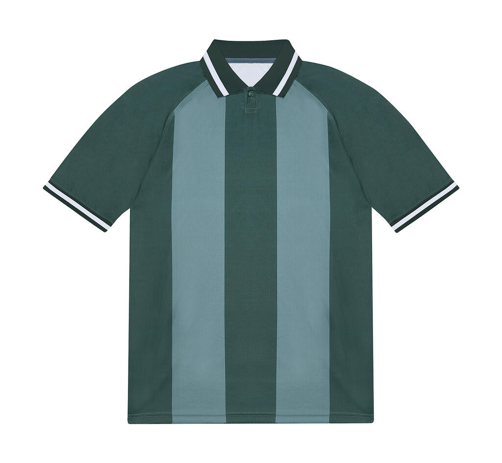 B and C Active Polo PG001 Forest Green/Green 3XL