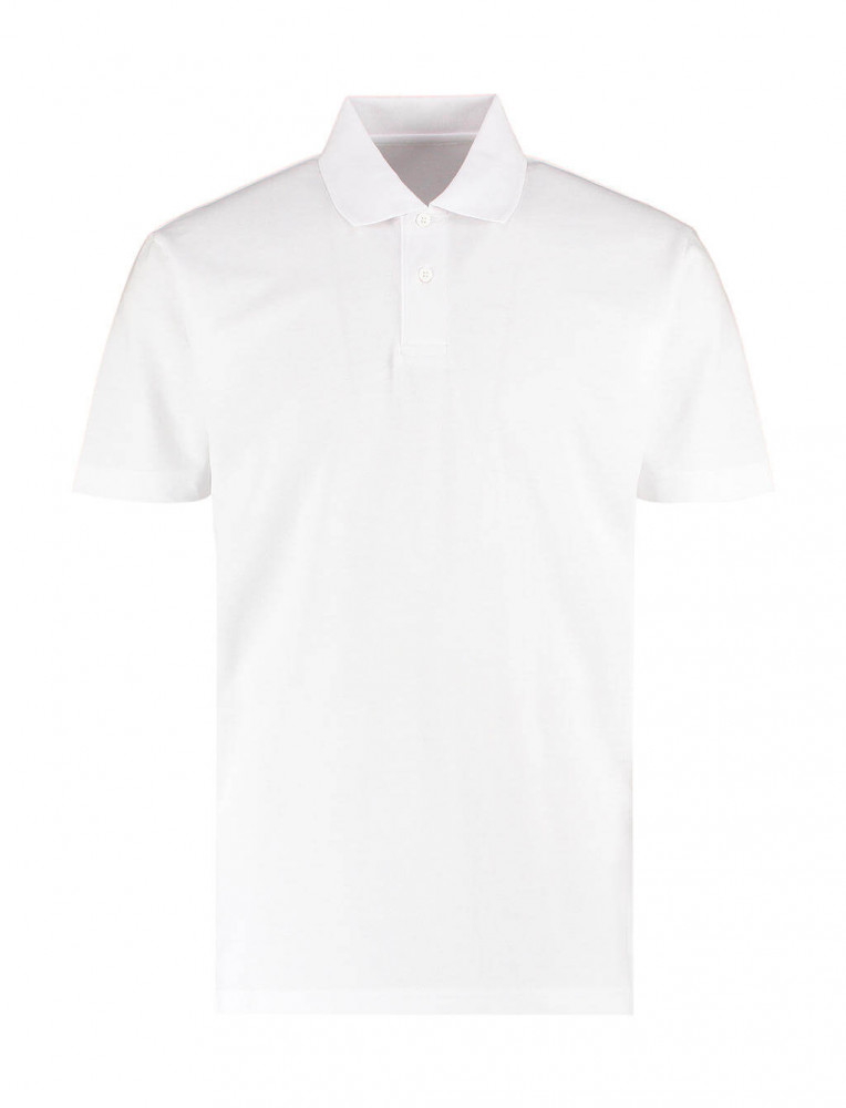 Férfi rövid ujjú galléros póló Kustom Kit Men's Regular Fit Workforce Polo 4XL, Fehér