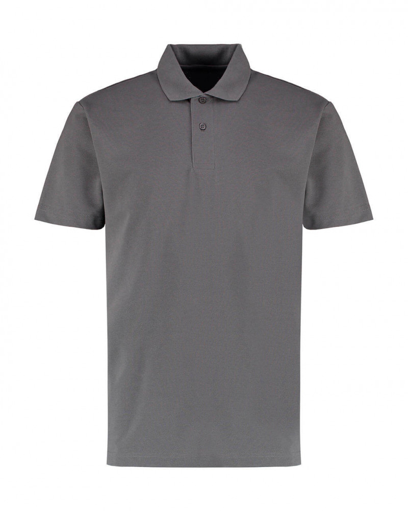 Férfi rövid ujjú galléros póló Kustom Kit Men's Regular Fit Workforce Polo 4XL, Szénszürke