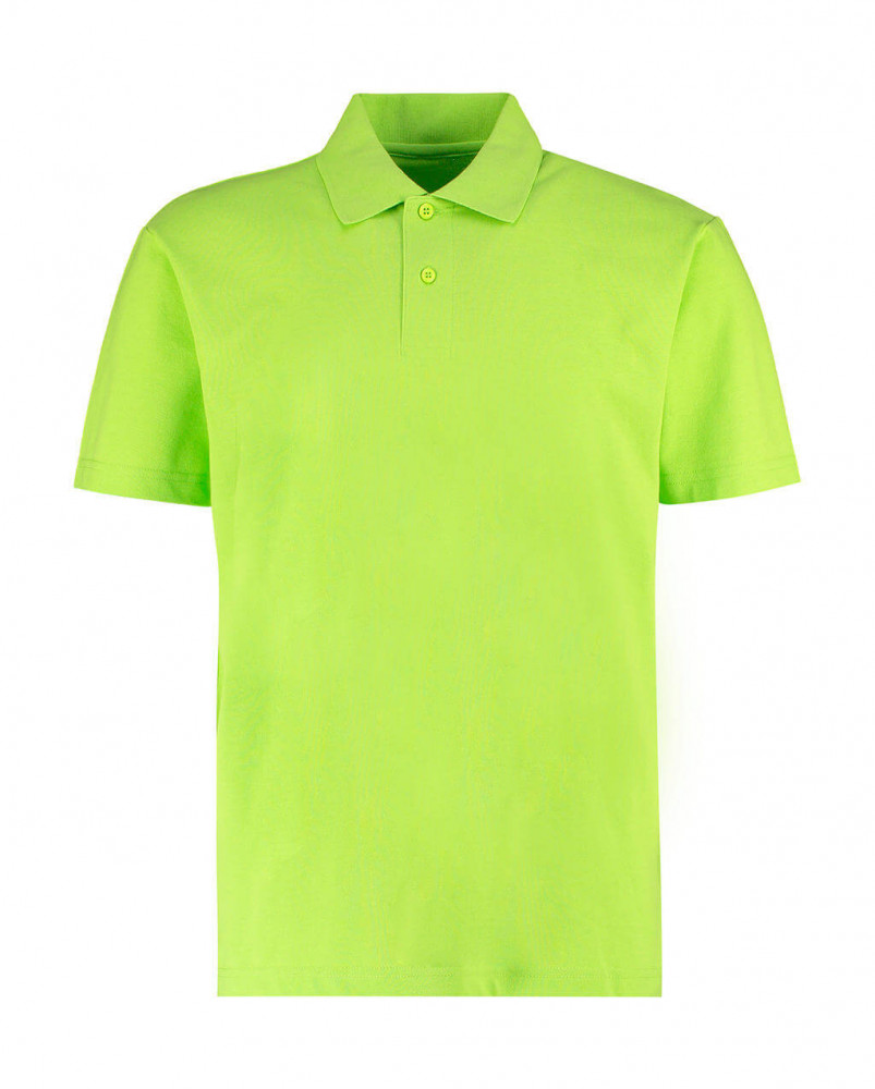 Férfi rövid ujjú galléros póló Kustom Kit Men's Regular Fit Workforce Polo 4XL, Lime zöld