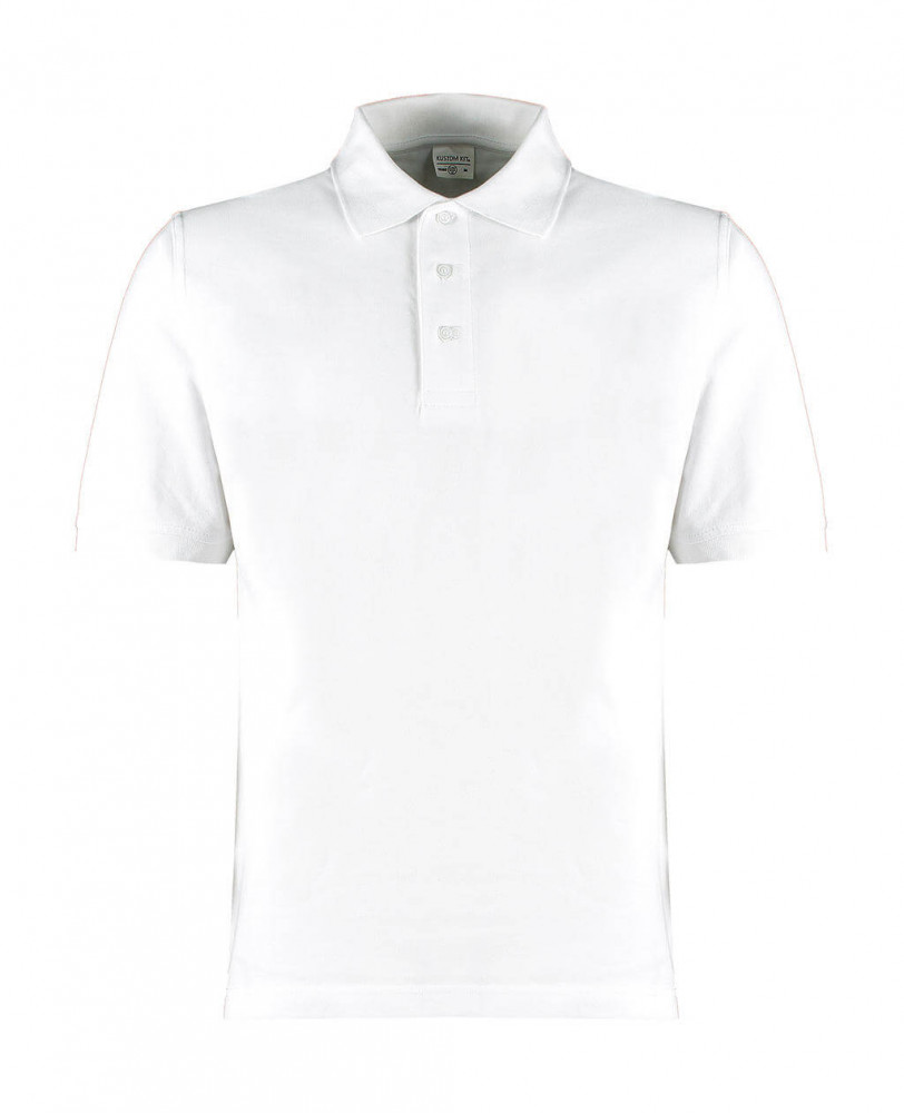Férfi rövid ujjú galléros póló Kustom Kit Classic Fit Cotton Klassic Superwash 60° Polo S, Fehér