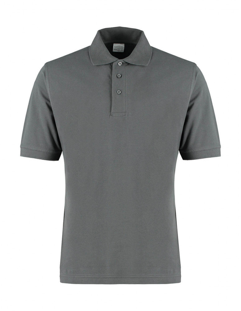 Férfi rövid ujjú galléros póló Kustom Kit Classic Fit Cotton Klassic Superwash 60° Polo XL, Sötét szürke